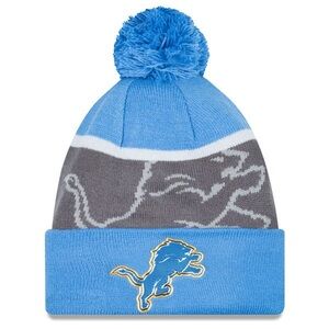 Exclusive New Era Detroit Lions Gold Collection design  Knit Hat Beanie Pom